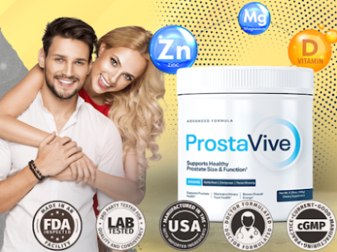 ProstaVive natural formula supporting prostate health, urinary flow, and male vitality, available to order today